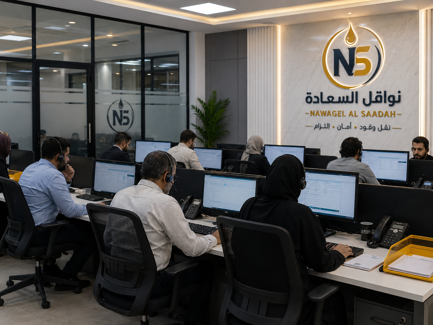 Nawaqel Al Saadah operations team